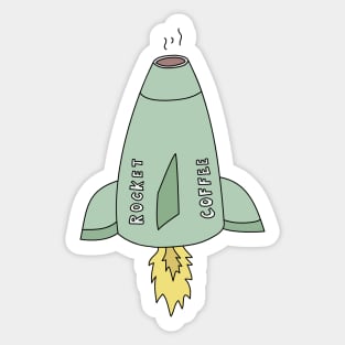 Rocket Coffee Sticker